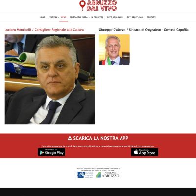 Pagina News del sito internet di Abruzzo Dal Vivo