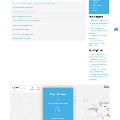 Pagina Faq del sito internet di Daniele Barnabei Fisioterapista a Pescara
