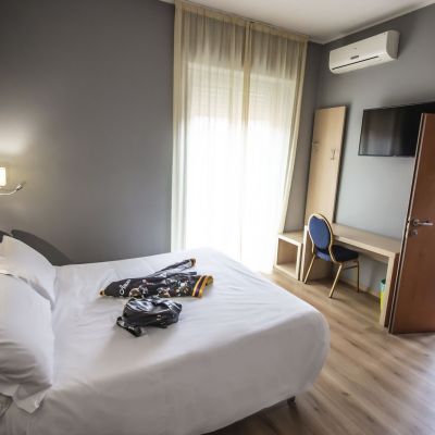 Camera da letto dell'appartamento Hotel Gran Sasso Teramo