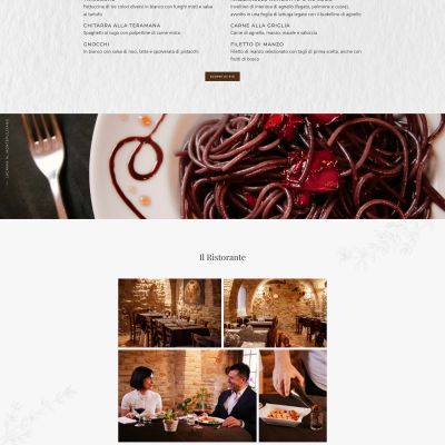 Home page del Sito Web Ristorante La Tacchinella