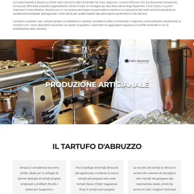 Home page sito internet Tuber Magnatum