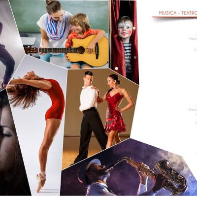 Pagina brochure Tudu dedicata a musica, teatro, danza e recitazione