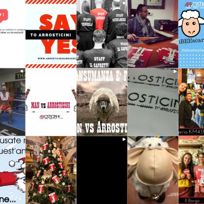 Feed Instagram Arrosticini d'Abruzzo con notizie, ricorrenze e contenuti ironici
