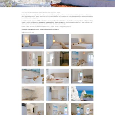 Pagina Blu Suite del Sito Web Incanto di Luna Vieste vicino Pizzomunno