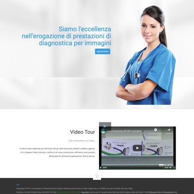 Home page sito internet della clinica privata Idi Lanciano