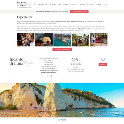 Pagina esperienze ed escursioni del Sito Web Incanto di Luna Vieste vicino Pizzomunno