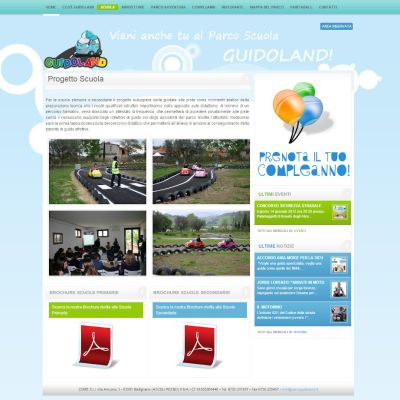 Pagina Scuola del sito internet del Parco Scuola Guidoland di Maltignano