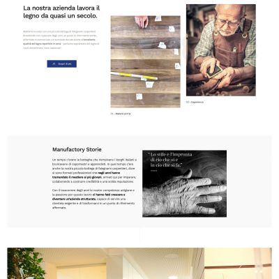 Pagina Residenziale sito internet Manufactory Design di Mosciano Sant'Angelo