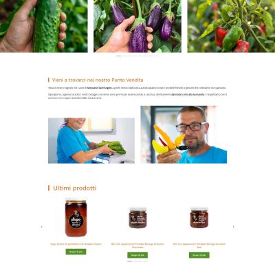 Pagina home del Sito Web E-Commerce Mamagio
