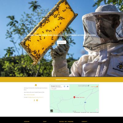 Pagina Contatti del sito internet di Bottega Montecchia