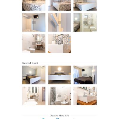 Pagina camere del Sito Web Bed and Breakfast Duccio al Mare a Vieste nel Gargano