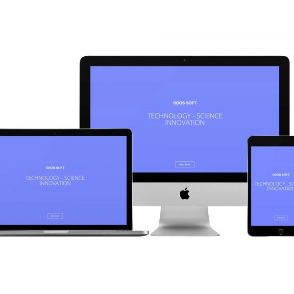 MockUp iMac iPad MacBook con Home Page responsive multi device del Sito Web di Odossoft creato da Wainet Web Agency di Teramo
