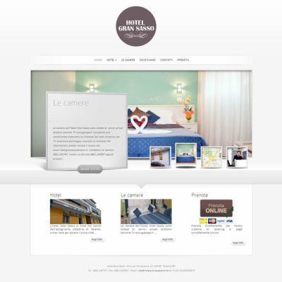 Home page sito internet Hotel Gran Sasso Teramo