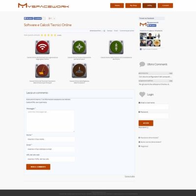 Pagina applicazioni online della piattaforma web MySpacework