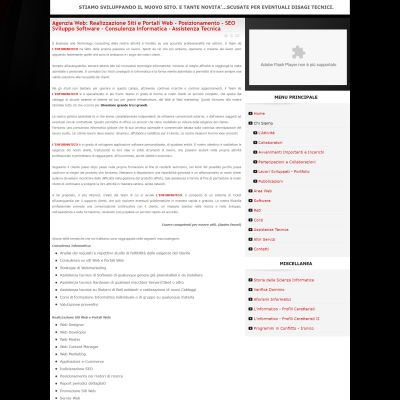 Pagina chi siamo del sito web L'Informatico