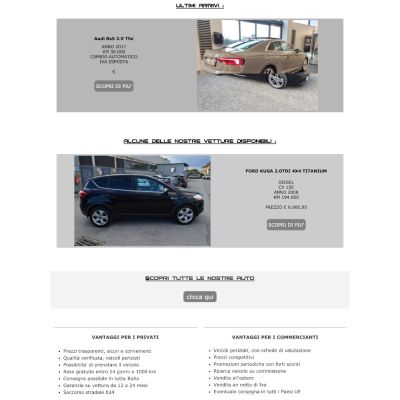 Home Page del sito internet della Motor Solution