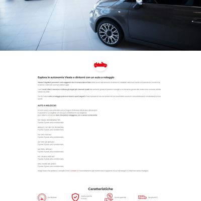 Pagina auto noleggio breve termine Vieste Gargano del Sito Web Noleggio Vieste