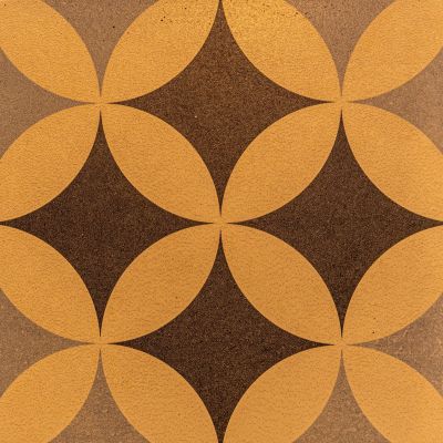Particolare delle mattonelle decorative della camera Celeste