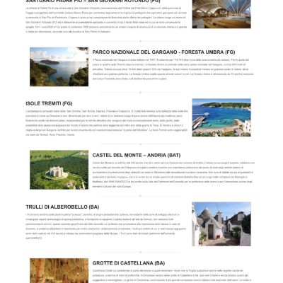 Pagina Escursioni del sito internet del Piccolo Friuli