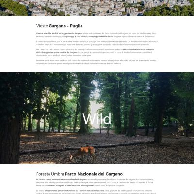 Pagina territorio del Parco Nazionale del Gargano del Sito Web La Posta del Guardiano a Vieste