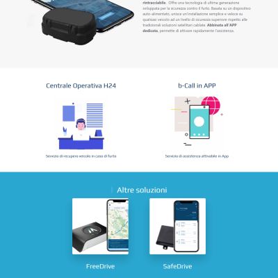 Pagina prodotto Secure Drive del Sito Web Infomobility