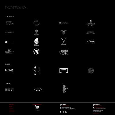 Pagina del sito Gruppo Rodi con l'elenco dei progetti realizzati