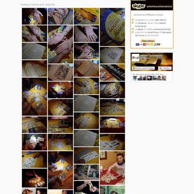 Pagina Gallery del sito internet di Astarte Cartomanzia