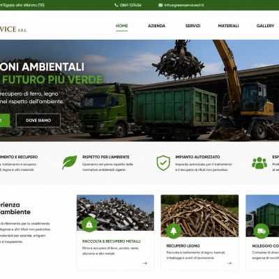Home page sito internet della Green Service di Mosciano Sant'Angelo