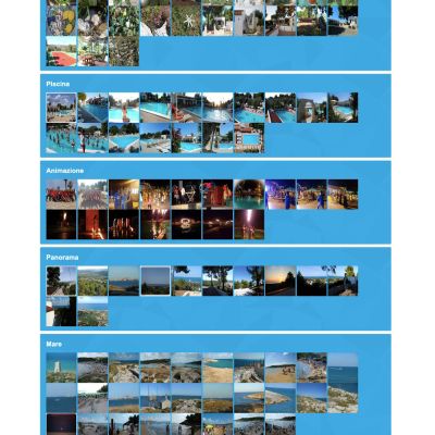 Pagina Gallery del sito internet del Piccolo Friuli