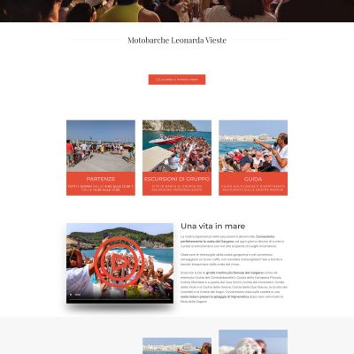 Home page del Sito Web Motobarche Leonarda Vieste