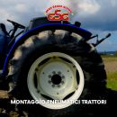 Grafica dedicata al montaggio di pneumatici per trattori
