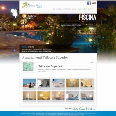 Pagina appartamenti suite superior del Sito Web Abruzzo Resort Residence Tortoreto