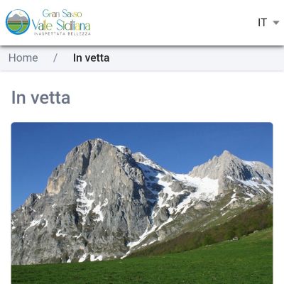 Schermata In Vetta dell'App Valle del Gran Sasso Android Apple
