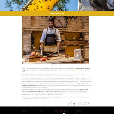 Pagina Andrea Montecchia del sito internet di Bottega Montecchia