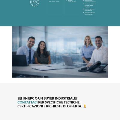 Pagina contatti del Sito Web FENP