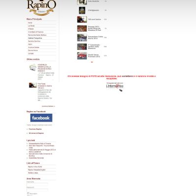 Pagina Galleria del sito internet di Rapino Teramo