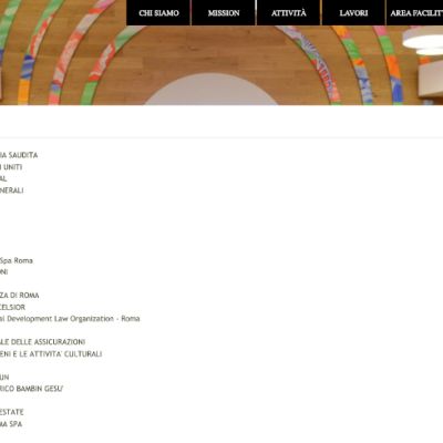 Pagina Clienti del sito internet del Gruppo Ranieri