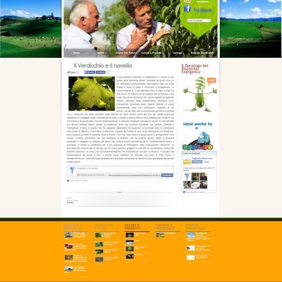 Pagina cucina e prodotti tipici del sito internet di Vogliamoci Bene