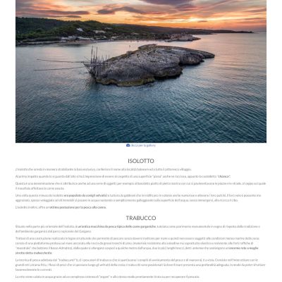 Home Page La Chianca del sito internet di Isola La Chianca