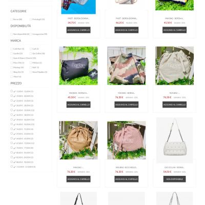 Pagina Pelletteria del sito internet E-Commerce di Florian Calzature di Castelnuovo Vomano