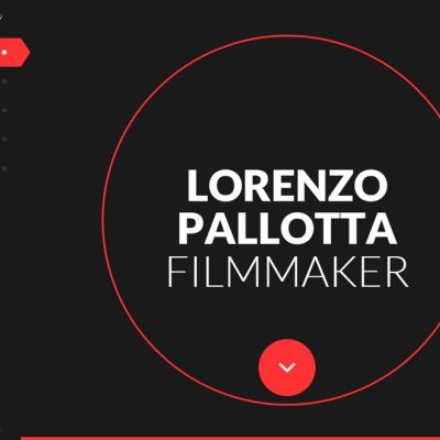 Pagina home desktop del Sito Web di Lorenzo Pallotta filmmaker