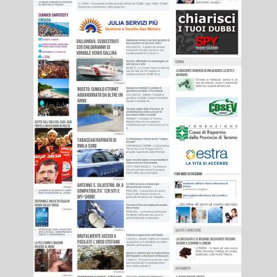 Home Page del sito internet di Il Corriere D'Abruzzo