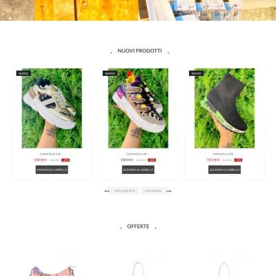 Home Page del sito internet E-Commerce di Florian Calzature di Castelnuovo Vomano