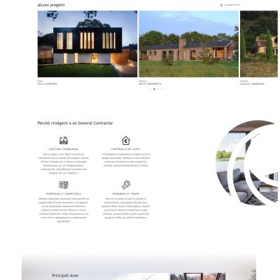 Home page del Sito Web DOM-US general contractor