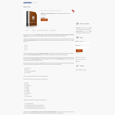 Pagina software Super Fond della piattaforma web MySpacework