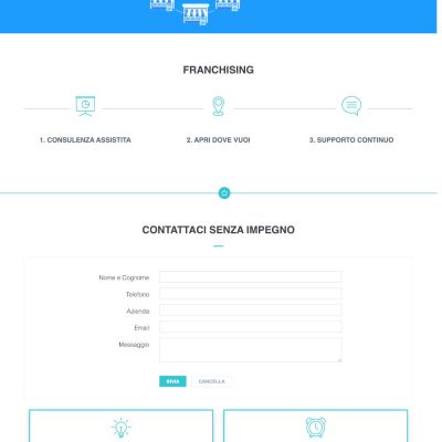 Pagina Franchising del sito di Mediterranea Surgelati