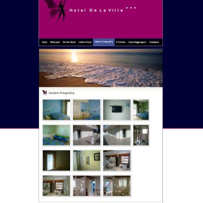 Pagina Galleria del sito internet dell'Hotel De La Ville Fatina a Roseto Degli Abruzzi