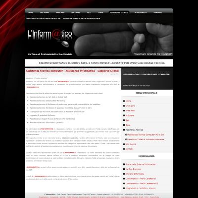 Pagina assistenza tecnica del sito web L'Informatico