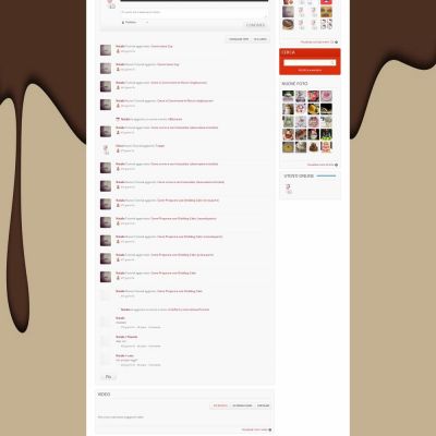 Area social del Sito Web MySocialCake dedicato alla community sui dolci