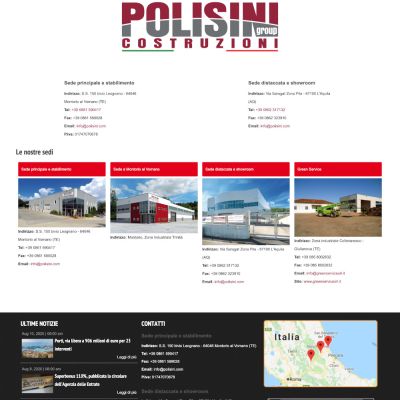 Area contatti del Sito Web Polisini.com di Montorio al Vomano Teramo Abruzzo